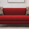 Niki 3 Seater Sofa In Blood Maroon Colour